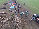 Osterfeuer - Drohne