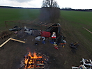 Osterfeuer - Drohne